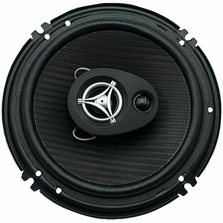 DYNAMICFUNCTION Max 400 watt Edge Series 3-Way Coaxial Speakers, Black - 6.5 in. DY114332